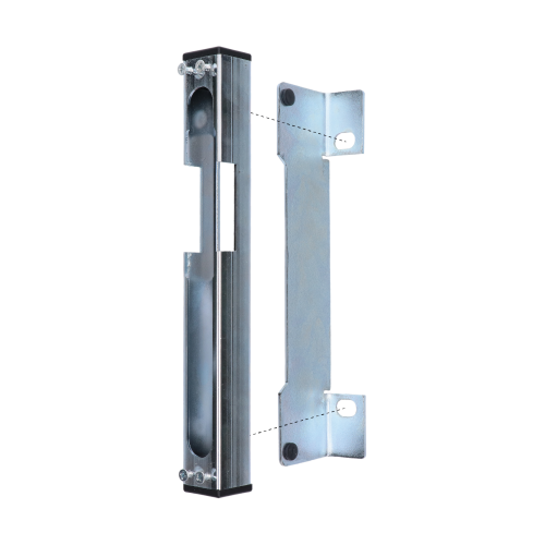 dorazová kazeta pravá/lavá pre elektrozámok (260x30x30 mm), pozinkovaná